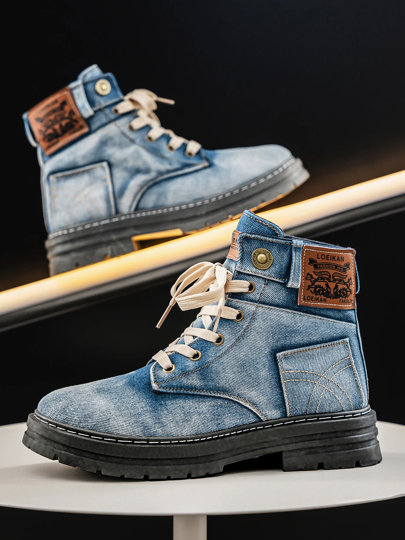 Laarzen - Unisex - Denim & Antislip - DenimLaarzen - Denia