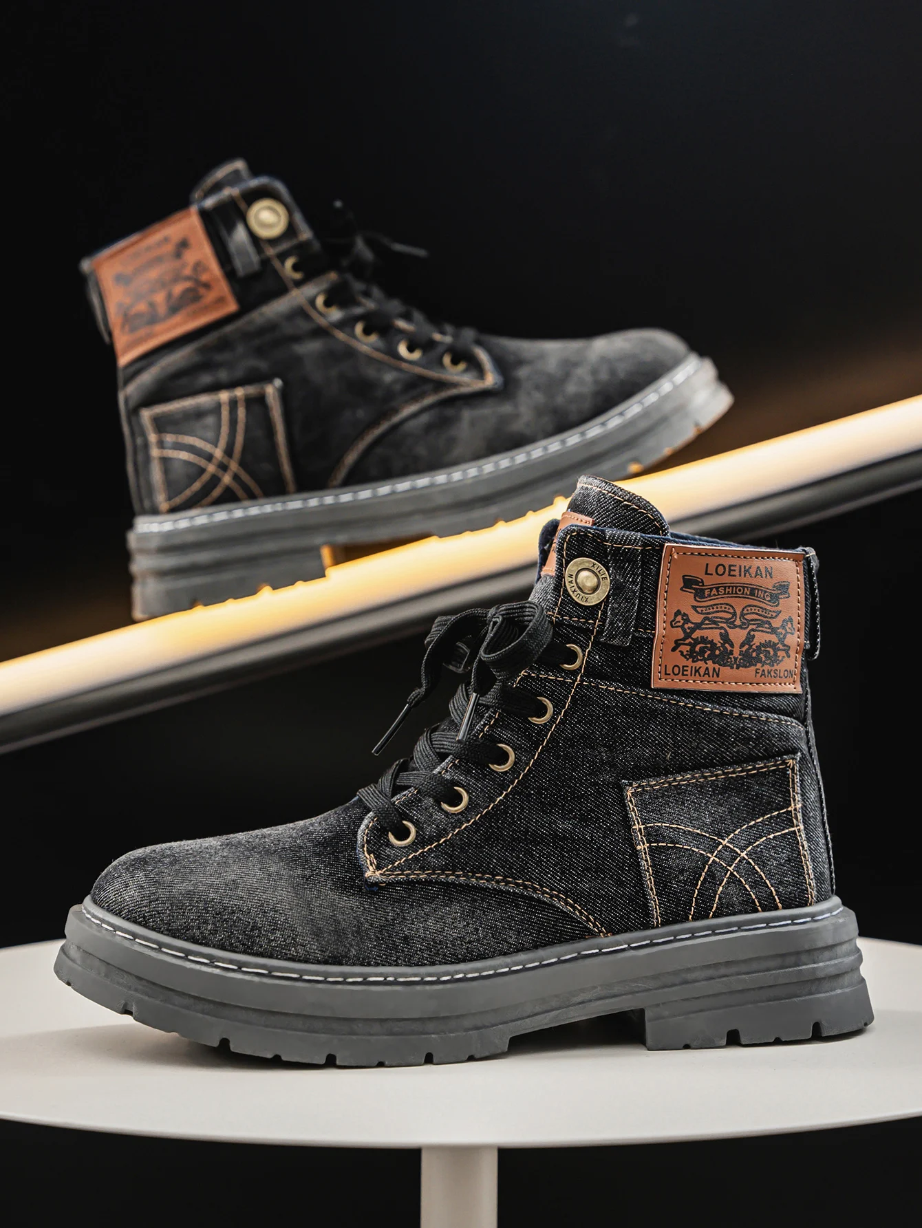 Laarzen - Unisex - Denim & Antislip - DenimLaarzen - Denia