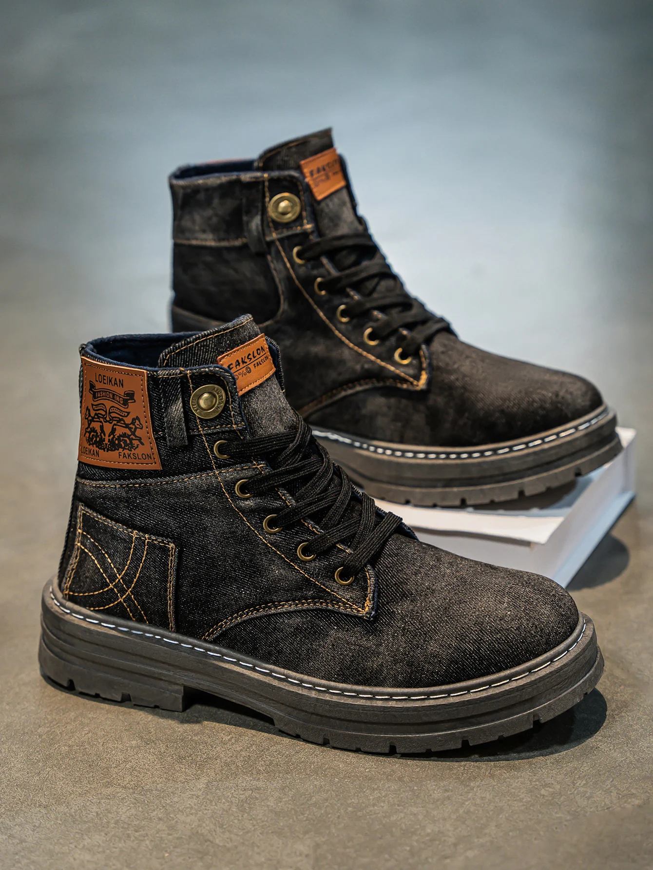 Laarzen - Unisex - Denim & Antislip - DenimLaarzen - Denia