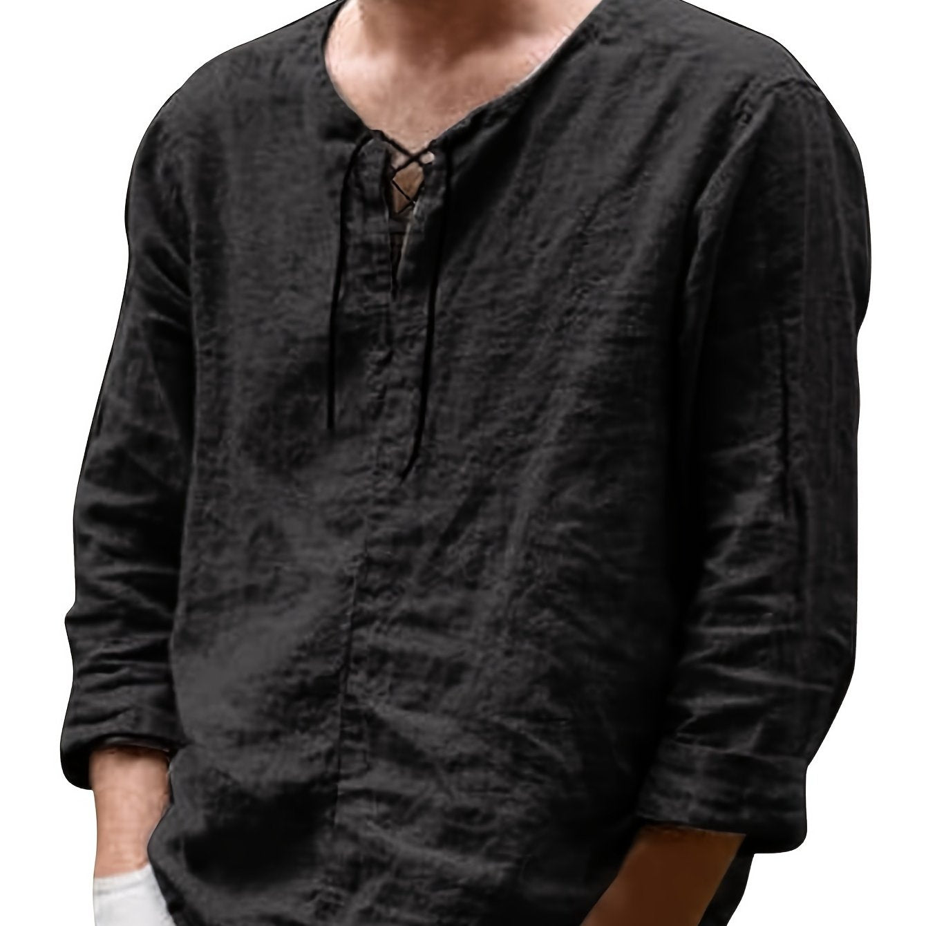Mannen - Casual Hemd - Katoen-Linnen Mix - Lange Mouwen - Perfect voor Vrije Tijd - ARNE STYLING