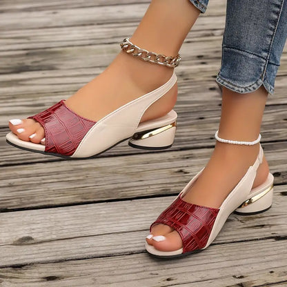 Luxe leren dames sandalen met verfijnde details en comfortzool – MAELI COMFORT