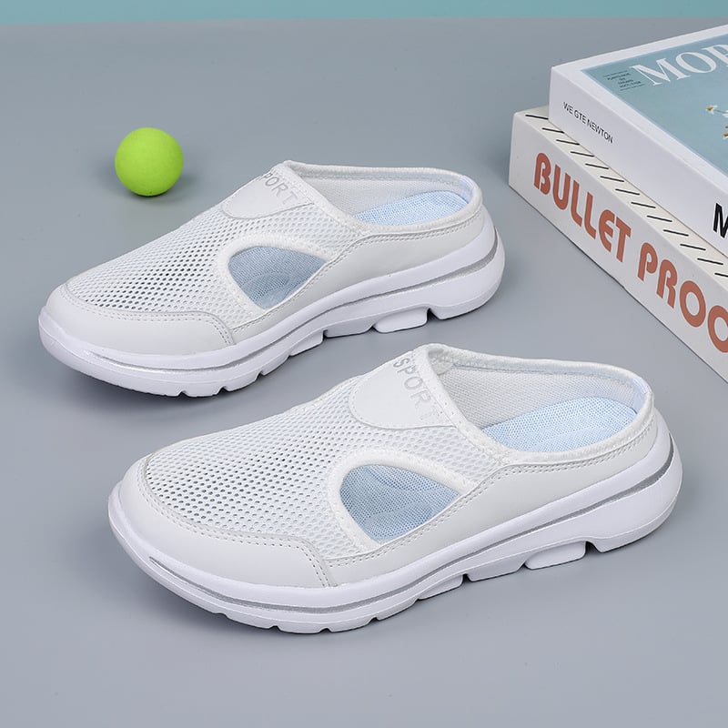 Dames - Orthopedische Slip-On Slippers - Ademend Mesh Geheugenschuim - Comfortabele Slippers - Voetgezondheid Slippers