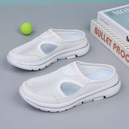 Dames - Orthopedische Slip-On Slippers - Ademend Mesh Geheugenschuim - Comfortabele Slippers - Voetgezondheid Slippers