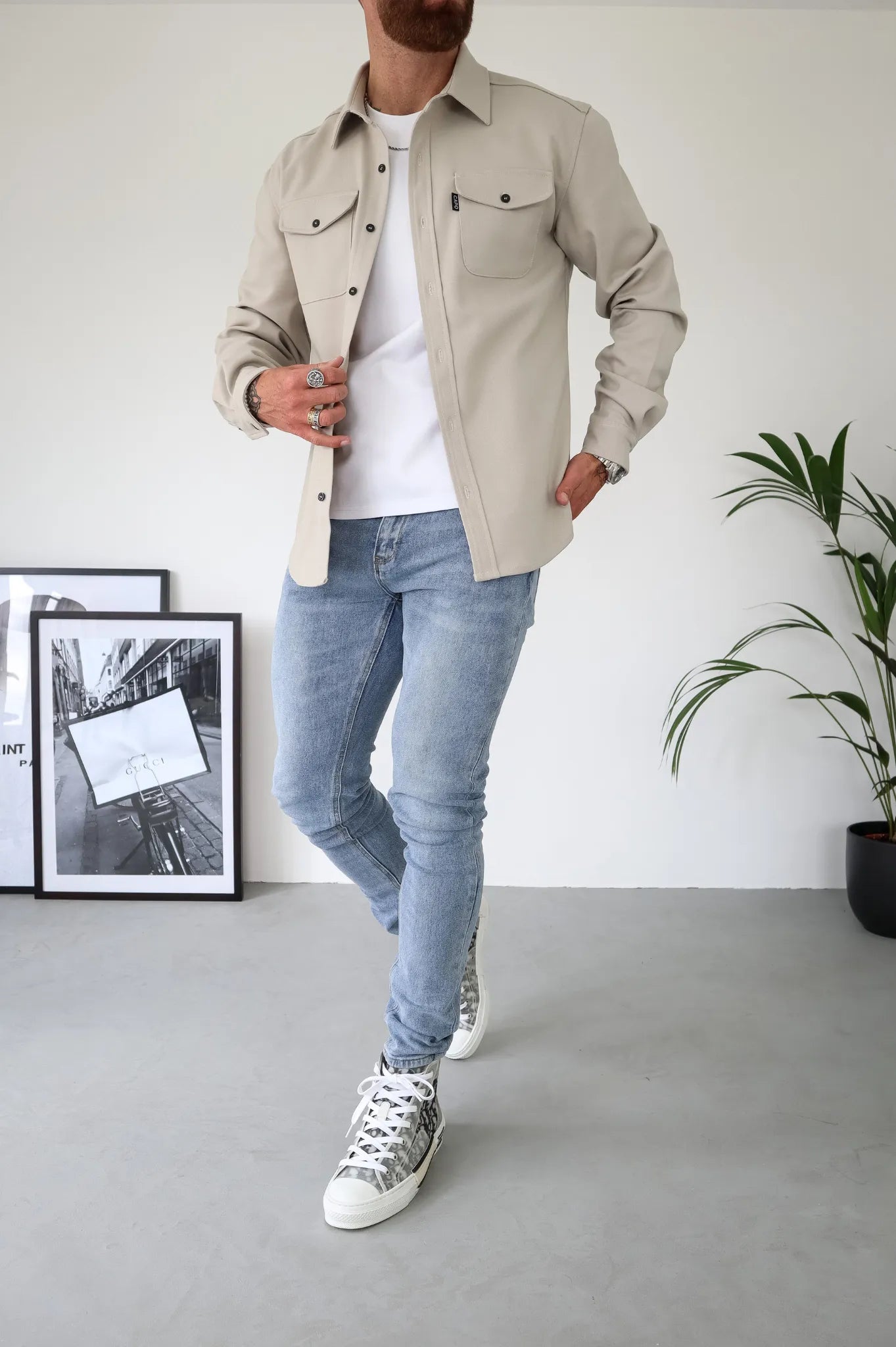 Overshirt - Men - Knopen - Voorzakken - Casual Overlaag