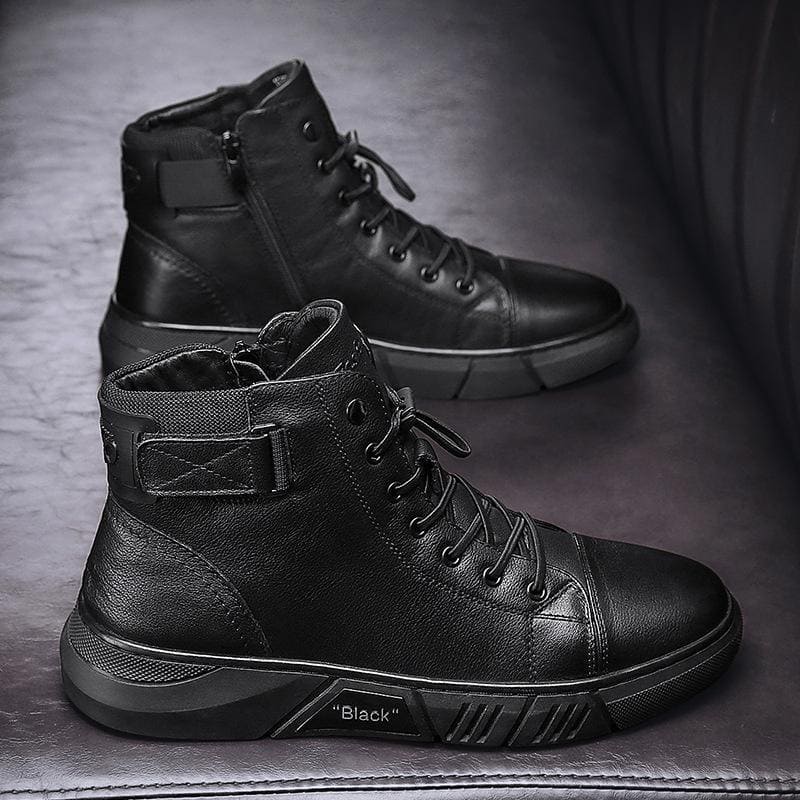 Leren Schoenen - Heren - Zwart Leer - Allround Leren
