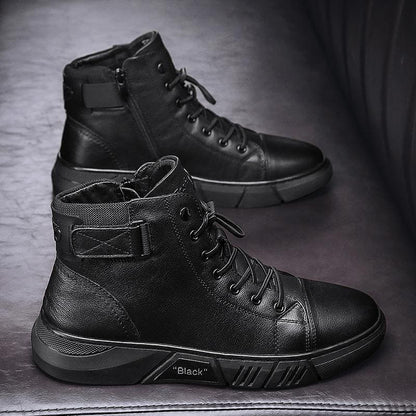 Leren Schoenen - Heren - Zwart Leer - Allround Leren
