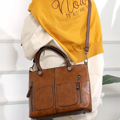 Schoudertas - Vrouwen - Leren - Vintage Leder Schoudertas - Nova