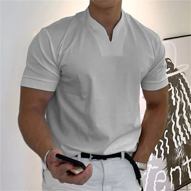 Heren - Slim Casual T-shirt - Ademend Materiaal - Businesswear - MODERN UITSTRALING