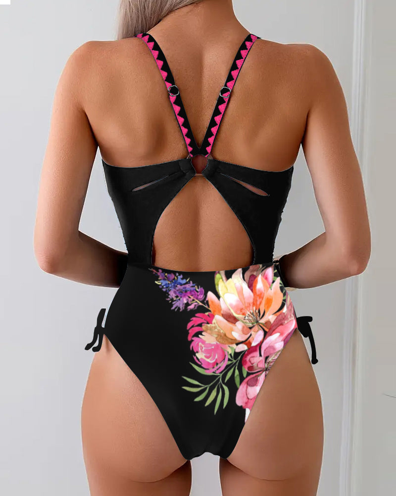 BLOOMERA – Eendelig Badpak met Grote Bloemenprint