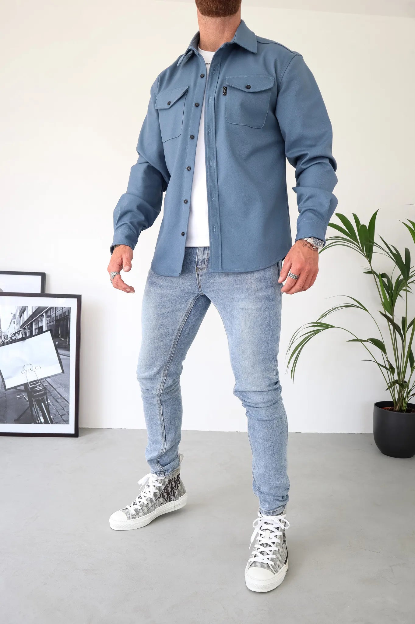 Overshirt - Men - Knopen - Voorzakken - Casual Overlaag