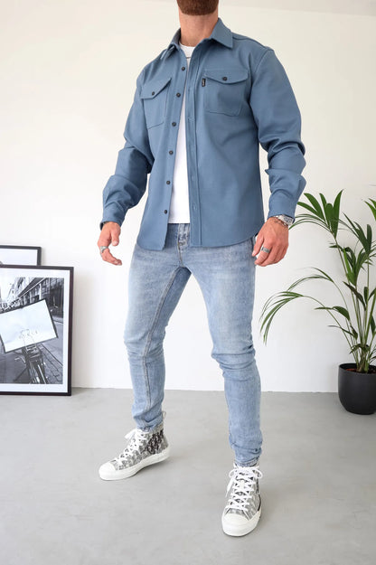 Overshirt - Men - Knopen - Voorzakken - Casual Overlaag