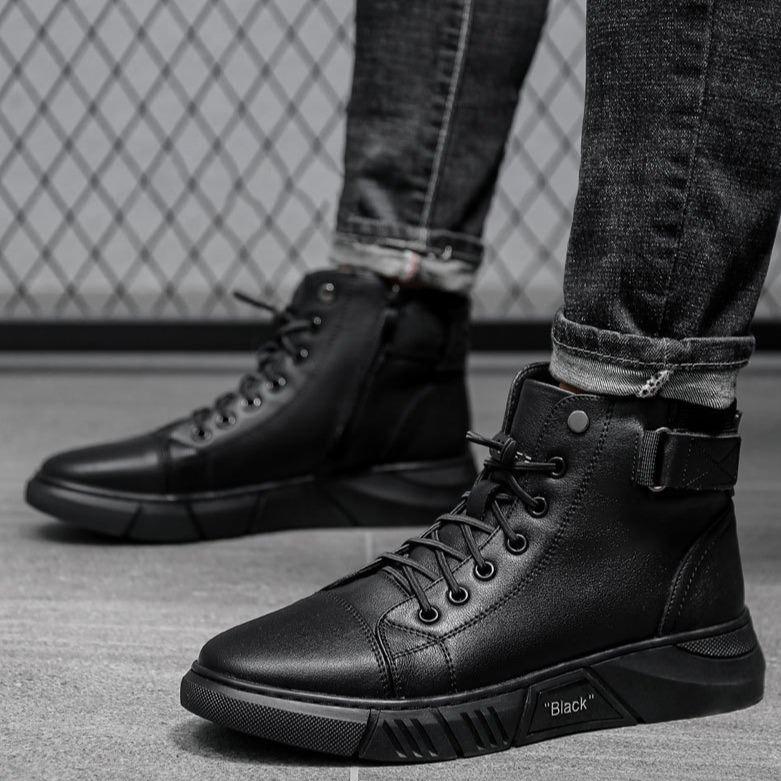 Leren Schoenen - Heren - Zwart Leer - Allround Leren