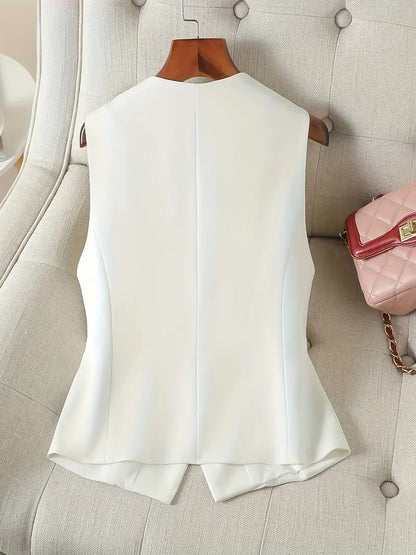 Getailleerd Gilet - Dames - Nauwsluitende Pasvorm - Elegant Vest - MAIKE EDGE