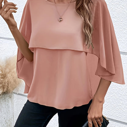 Vrouwen - Chiffon Blouse - Lichtgewicht Stof - Elegante Top - AMELITH EDGE