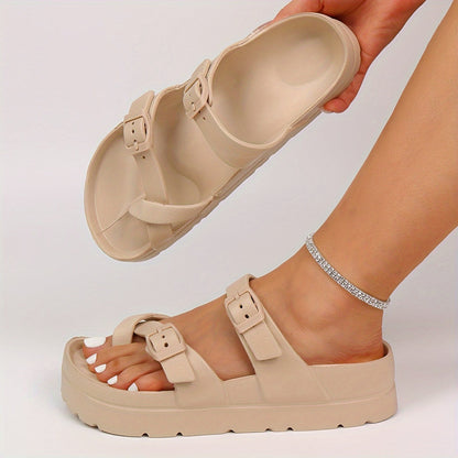 Dames - Retro Cloudsandalen - Verstelbare Gesp - Voetsteun - Zomer Comfort Sandalen