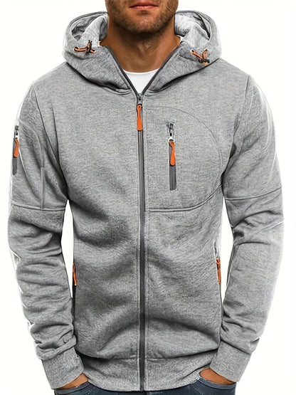 JASPER – Zip-up hoodie met verstelbare capuchon en ritszakken voor ultiem comfort en stijl