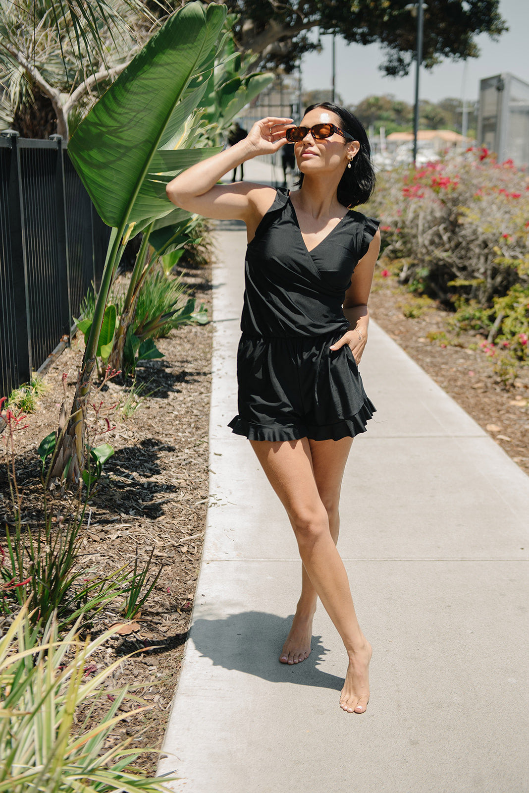Dames - Badpak Romper - Ingebouwde BH - Stijlvolle Zwemmode - ELEGANTE ZOMER