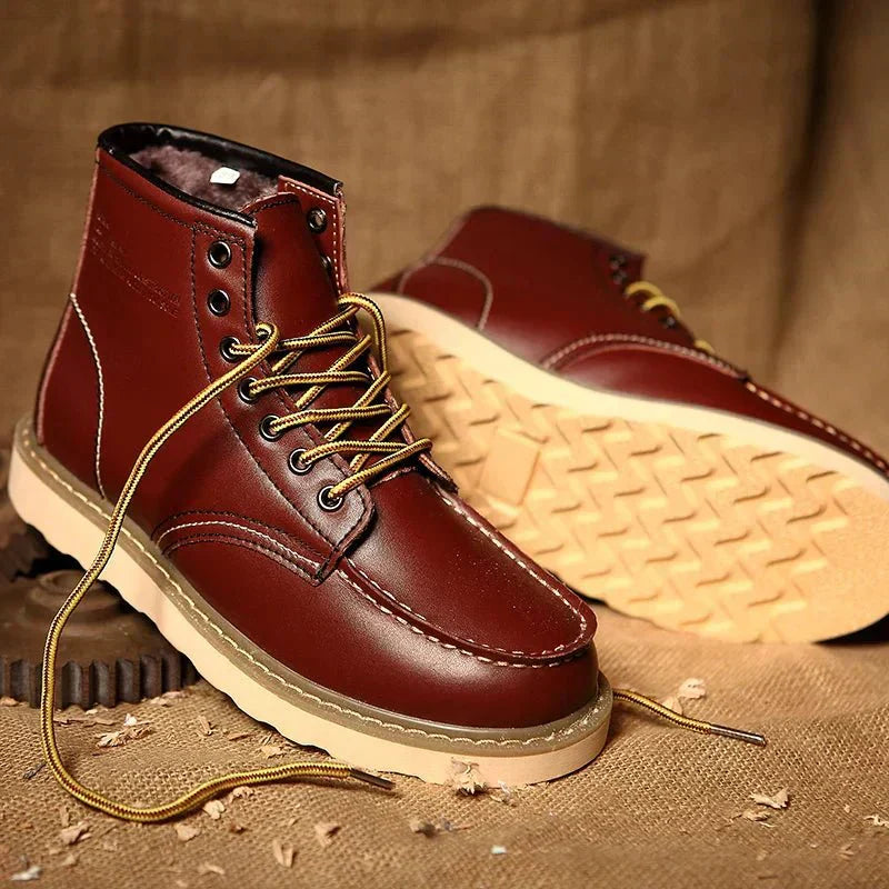 Moc Toe-Veterschoenen - Heren - PU-Leder - Laarzen - STRIDE