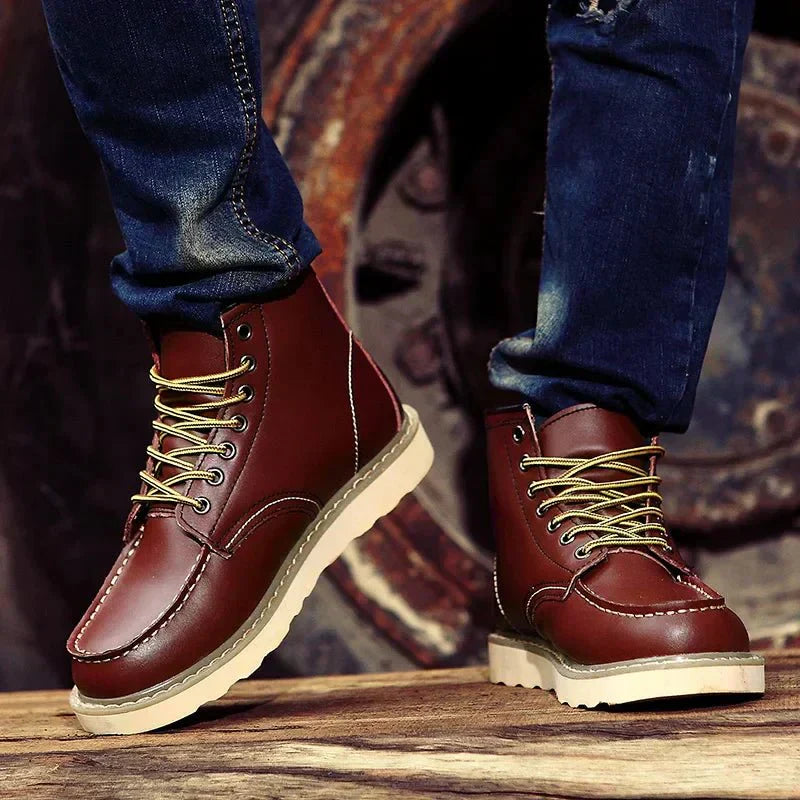 Moc Toe-Veterschoenen - Heren - PU-Leder - Laarzen - STRIDE