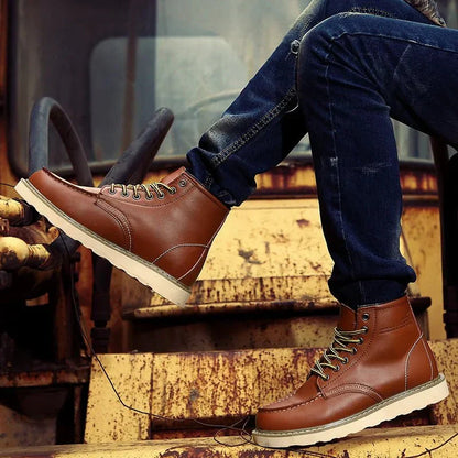 Moc Toe-Veterschoenen - Heren - PU-Leder - Laarzen - STRIDE