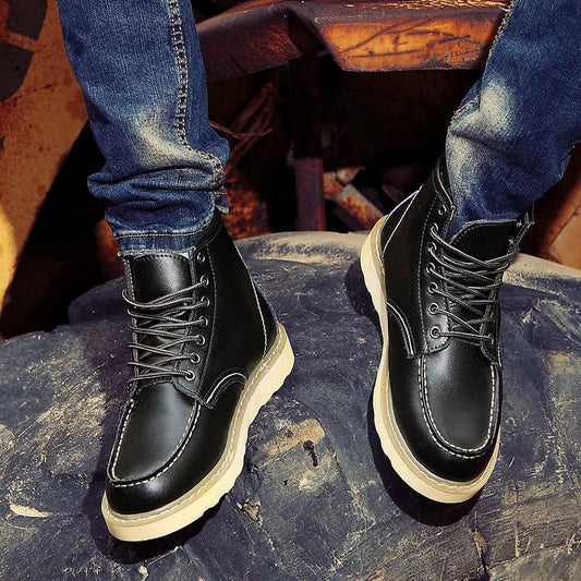 Moc Toe-Veterschoenen - Heren - PU-Leder - Laarzen - STRIDE