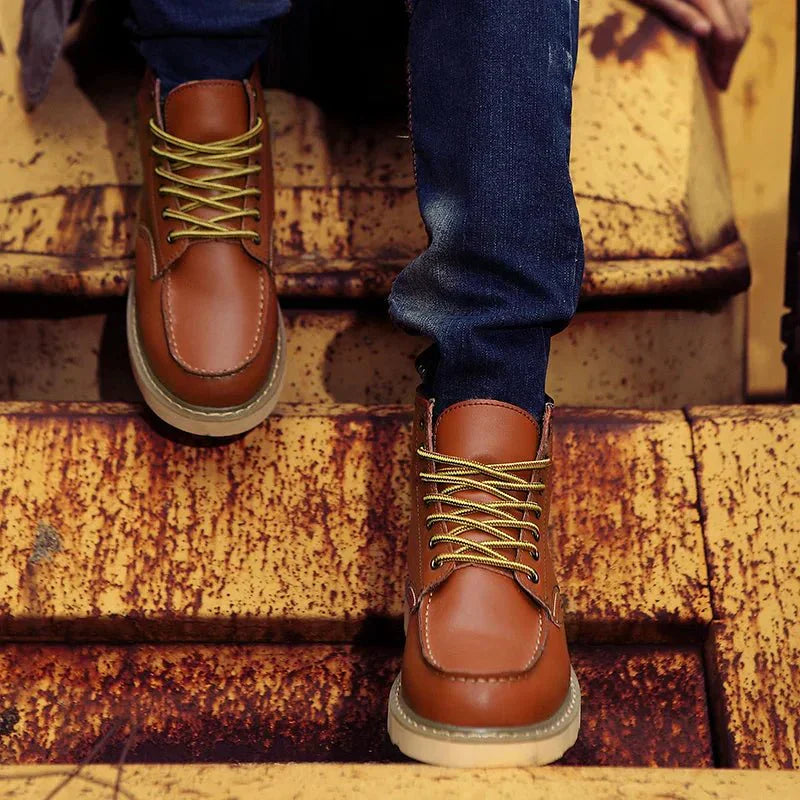 Moc Toe-Veterschoenen - Heren - PU-Leder - Laarzen - STRIDE