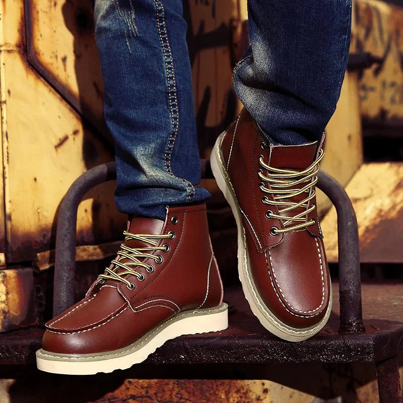 Moc Toe-Veterschoenen - Heren - PU-Leder - Laarzen - STRIDE