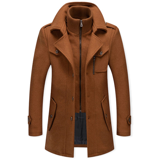 ENZO - Casual jack met ritssluiting en stijlvolle schildpadhals