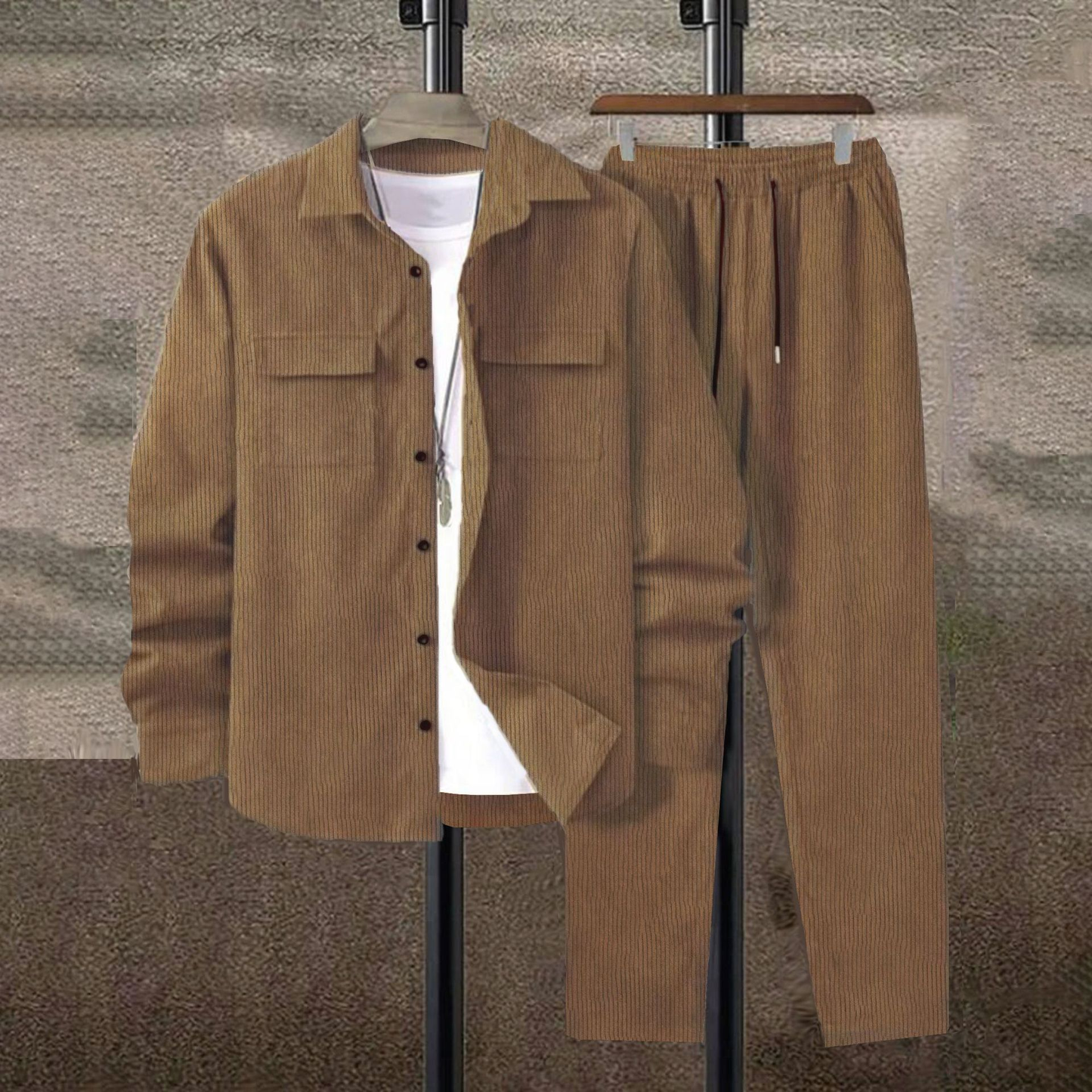 Heren Tweed Set - Men - Zachte Stoffen - Herfstlook - Herfst