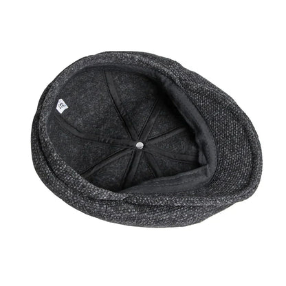 CLAUDE - Vintage tweed platte pet met tijdloze charme