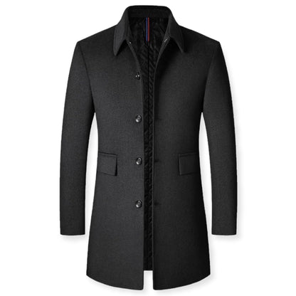 RILEY – Slim fit jas met knoopsluiting voor een elegante en moderne look