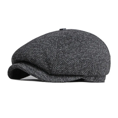CLAUDE - Vintage tweed platte pet met tijdloze charme