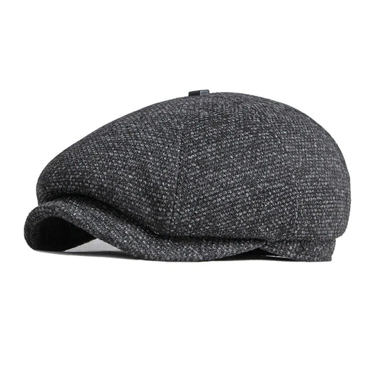 CLAUDE - Vintage tweed platte pet met tijdloze charme