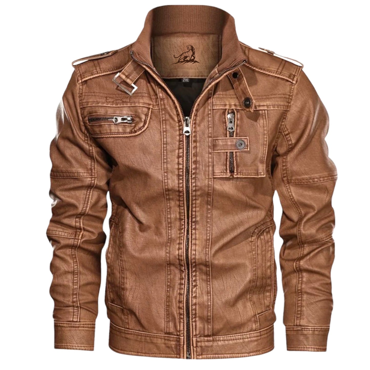 RAPHAEL – Leren jack met ritssluiting voor een stoere en tijdloze look