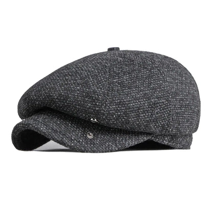 CLAUDE - Vintage tweed platte pet met tijdloze charme