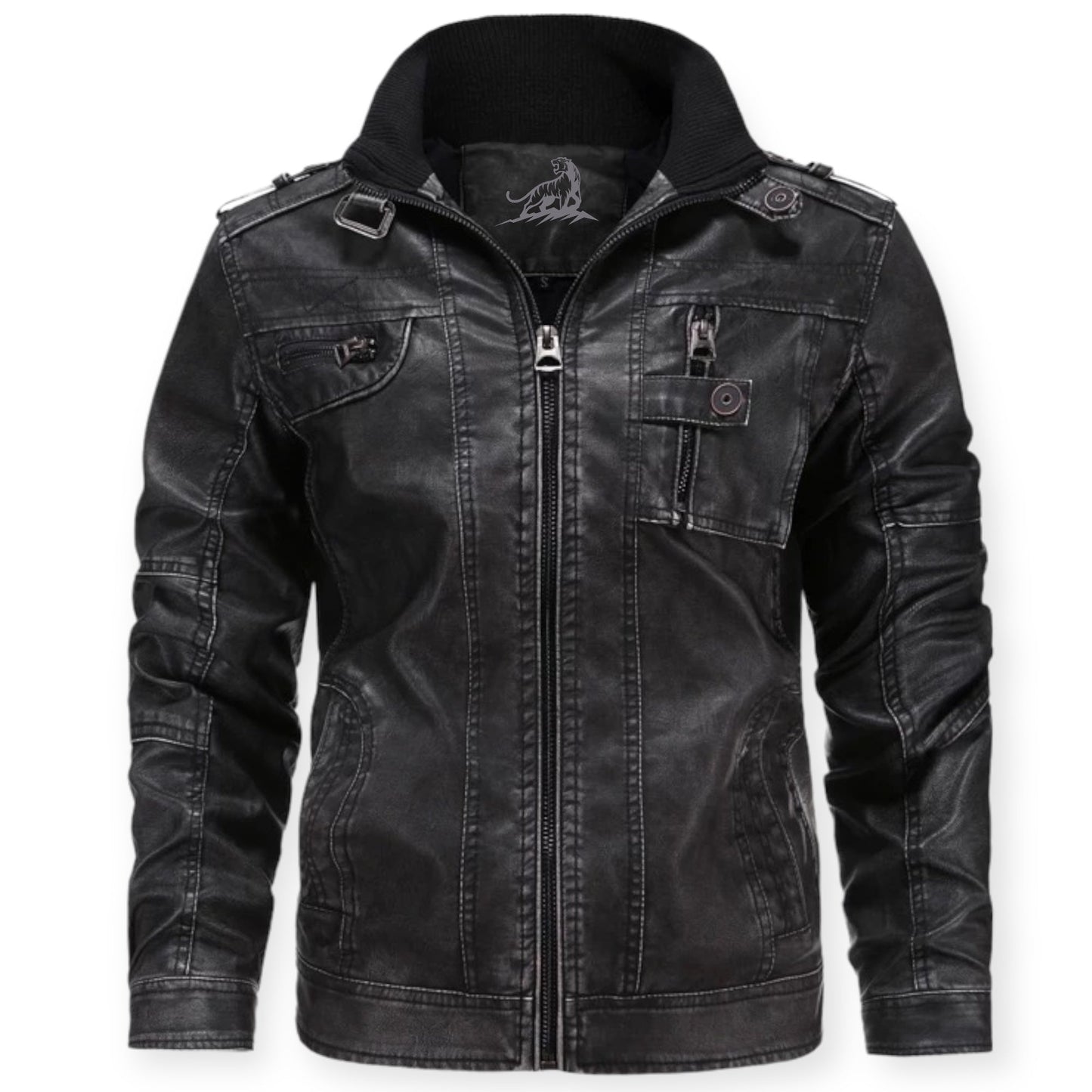RAPHAEL – Leren jack met ritssluiting voor een stoere en tijdloze look