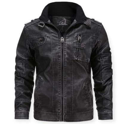 RAPHAEL – Leren jack met ritssluiting voor een stoere en tijdloze look