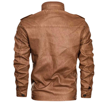 RAPHAEL – Leren jack met ritssluiting voor een stoere en tijdloze look