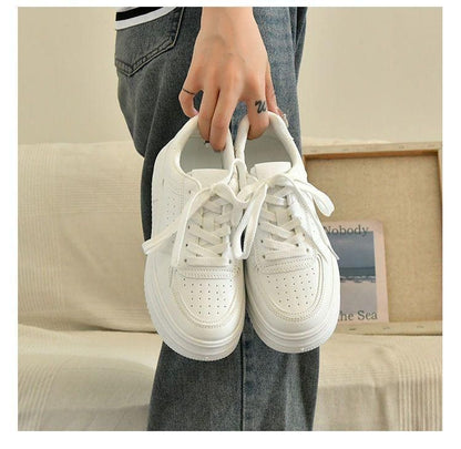 Casual Schoenen - Vrouwen - Dikke Zool - Witte Schoenen - NOVA