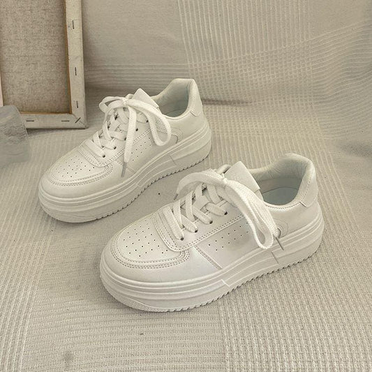 Casual Schoenen - Vrouwen - Dikke Zool - Witte Schoenen - NOVA