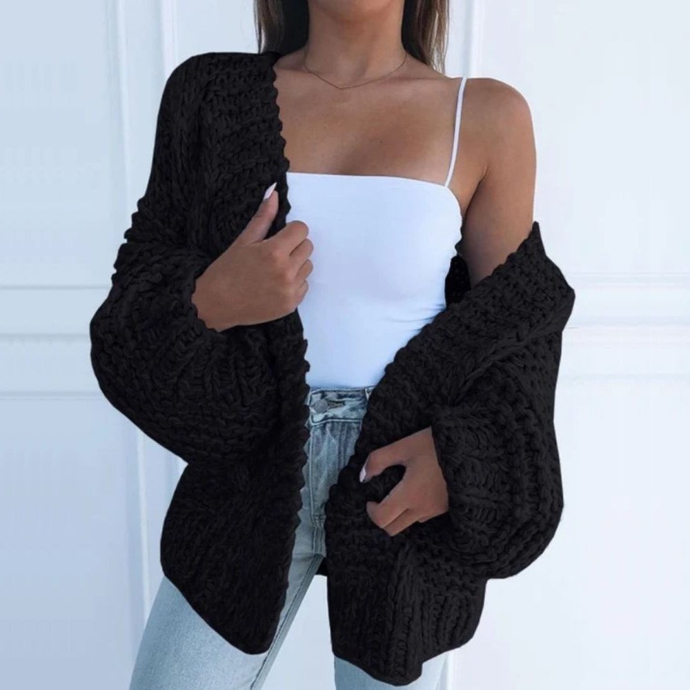 Oversized Vest - Women - Handgebreid - Chunky Vest - Knus