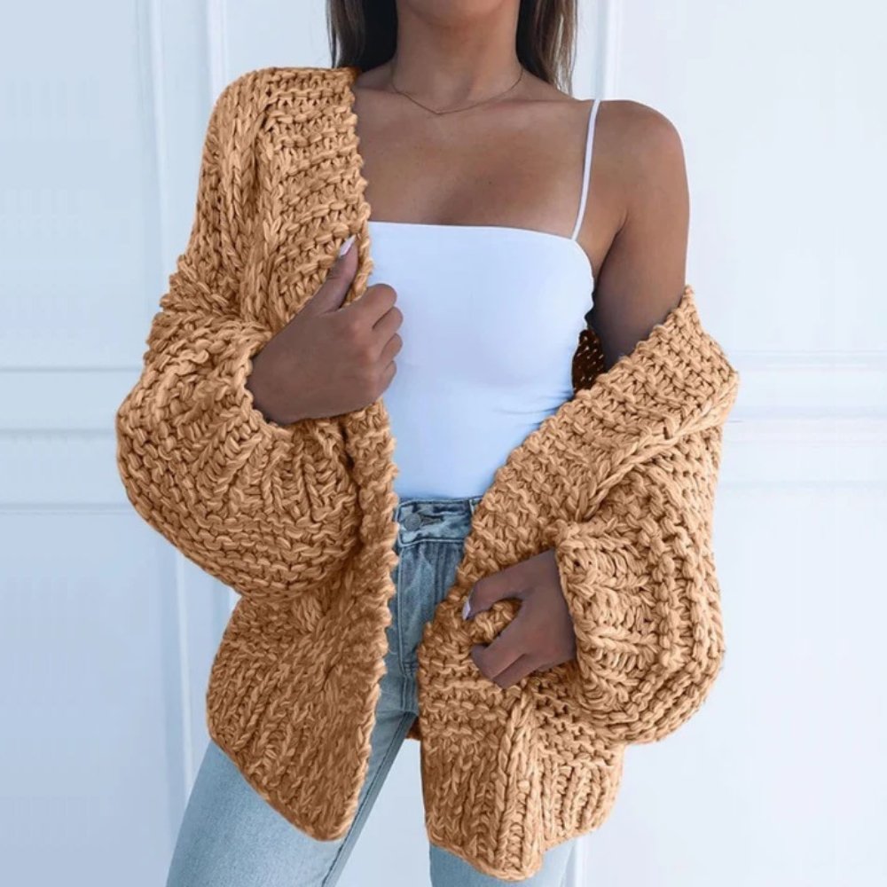 Oversized Vest - Women - Handgebreid - Chunky Vest - Knus