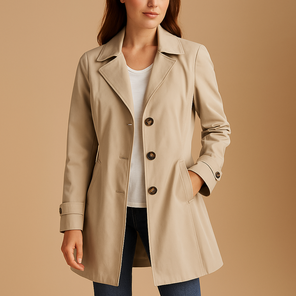 Trenchcoat - Dames - Knoopsluiting - Dames Trenchcoat - NOVA
