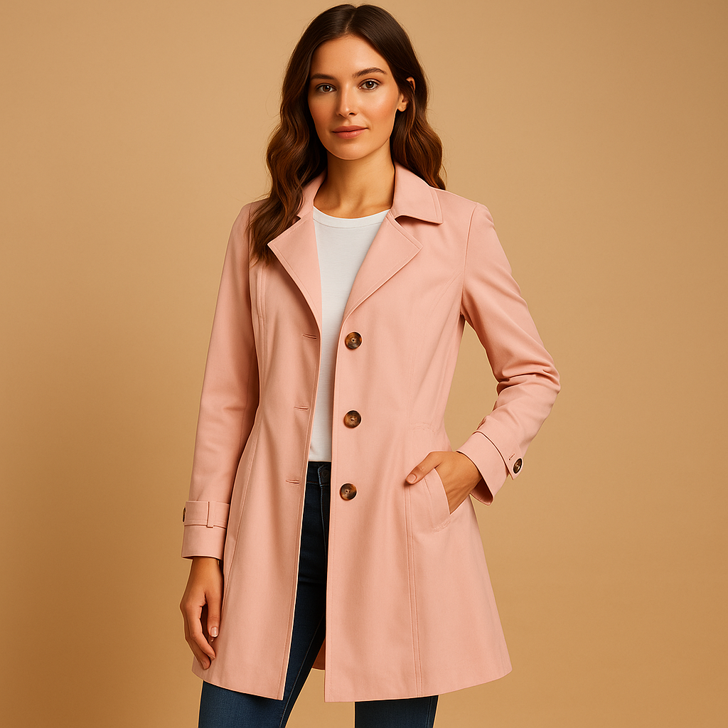 Trenchcoat - Dames - Knoopsluiting - Dames Trenchcoat - NOVA