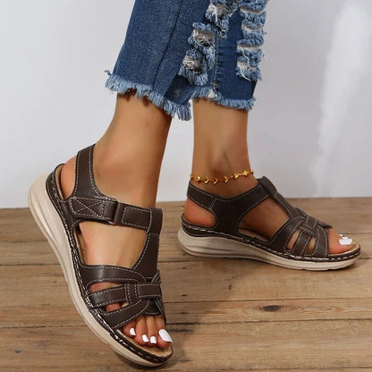 Orthopedische Sandalen - Vrouwen - Leren Materiaal - Comfortabele Schoenen - Stijlvolle Keuze