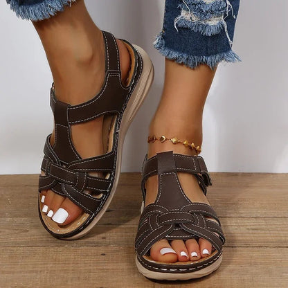Orthopedische Sandalen - Vrouwen - Leren Materiaal - Comfortabele Schoenen - Stijlvolle Keuze