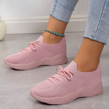 Sneakers - Dames - Ademend Mesh - Platformzool - VistaWalk