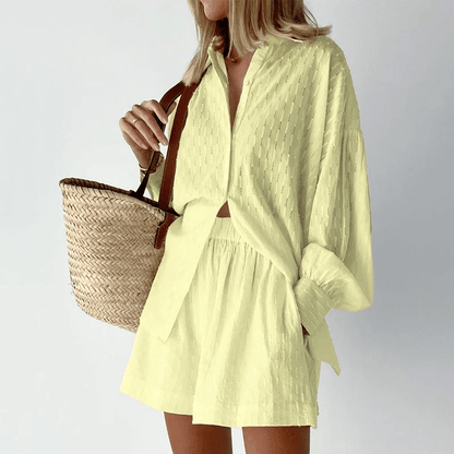 Vrouwen - Tweedelige Zomerset - Comfortabele Stof - Ideaal voor Zomerse Dagen