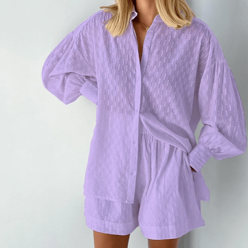 Vrouwen - Tweedelige Zomerset - Comfortabele Stof - Ideaal voor Zomerse Dagen
