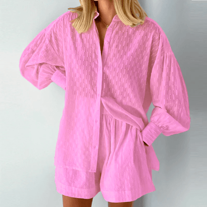 Vrouwen - Tweedelige Zomerset - Comfortabele Stof - Ideaal voor Zomerse Dagen